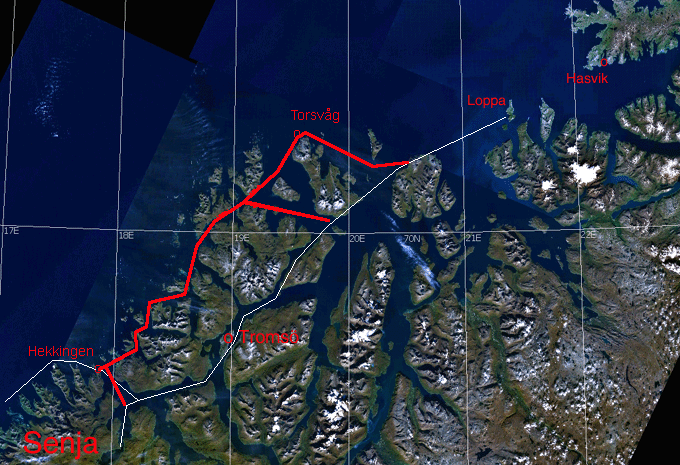 NASA Sat-Bild Nord-Troms aus 182 km Hhe